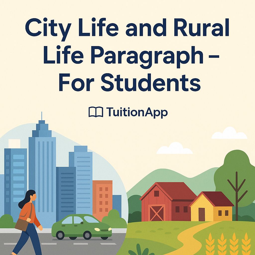 City Life and Rural Life Paragraph for Students – Class 6 to 10